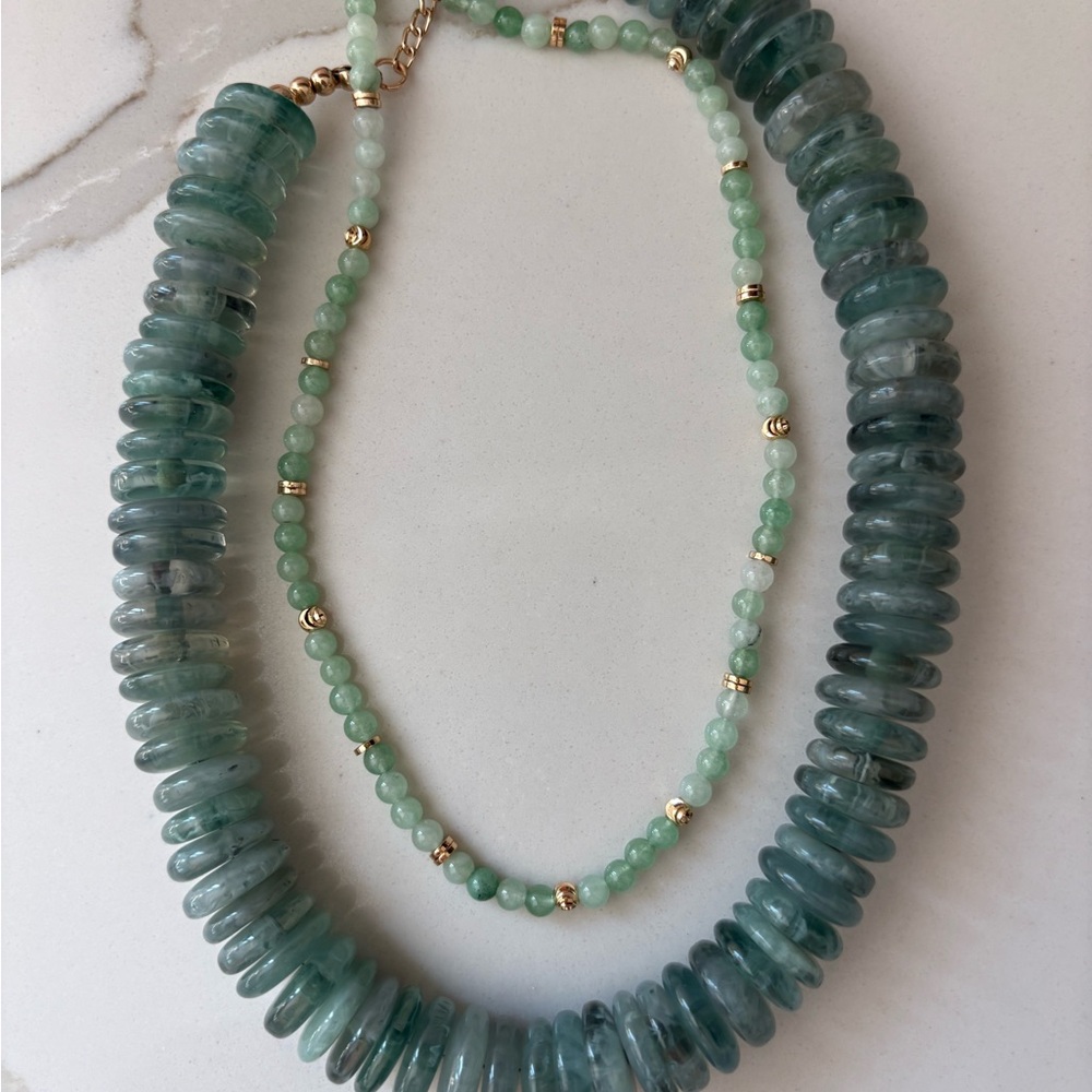 Elegant Green Beaded Necklace
